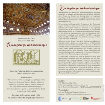Flyer Weihnachtssingen 2018