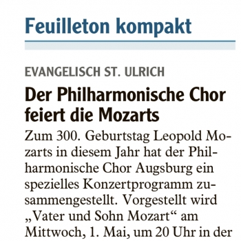 Vorankündigung Vater und Sohn